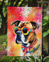 Boxer Hippie Dawg Garden Flag