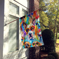 Boxer Hippie Dawg House Flag