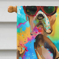 Boxer Hippie Dawg House Flag