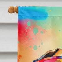 Bullmastiff Hippie Dawg House Flag