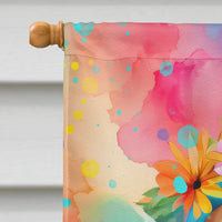Cavalier Spaniel Hippie Dawg House Flag