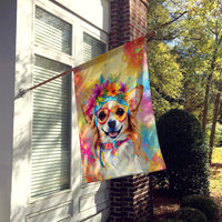 Chihuahua Hippie Dawg House Flag