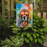 Cocker Spaniel Hippie Dawg Garden Flag