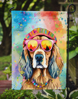 Cocker Spaniel Hippie Dawg Garden Flag