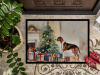 American English Coonhound Cozy Christmas Doormat