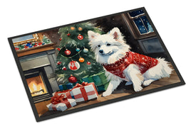 American Eskimo Cozy Christmas Doormat