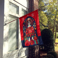 Cavalier Spaniel Holiday Christmas House Flag