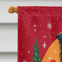 Collie Holiday Christmas House Flag