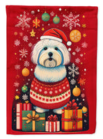 Coton De Tulear Holiday Christmas Garden Flag