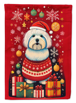 Coton De Tulear Holiday Christmas Garden Flag
