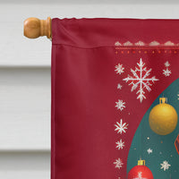 English Foxhound Holiday Christmas House Flag