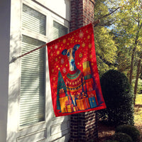 Greyhound Holiday Christmas House Flag