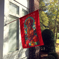 Irish Setter Holiday Christmas House Flag