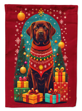 Labrador Retriever Holiday Christmas House Flag