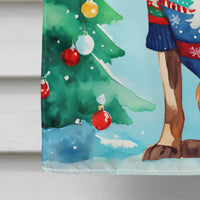 Coonhound Christmas House Flag