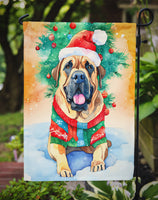 Bullmastiff Christmas Garden Flag