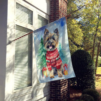 Cairn Terrier Christmas House Flag