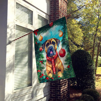 Cane Corso Christmas House Flag