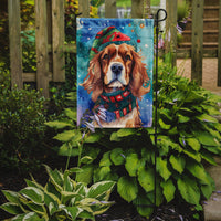 Cavalier Spaniel Christmas Garden Flag