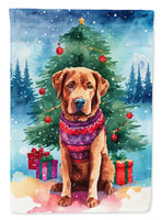 Chesapeake Bay Retriever Christmas Garden Flag