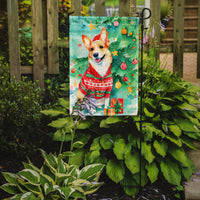 Corgi Christmas Garden Flag