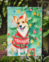 Corgi Christmas Garden Flag