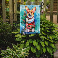 Corgi Christmas Garden Flag