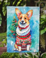 Corgi Christmas Garden Flag