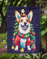 Corgi Christmas Garden Flag
