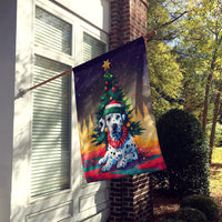 Dalmatian Christmas House Flag