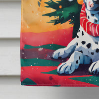 Dalmatian Christmas House Flag