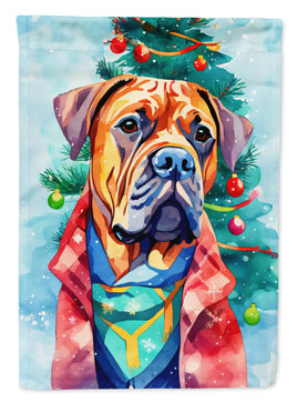 Dogue de Bordeaux Christmas House Flag