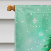 English Foxhound Christmas House Flag