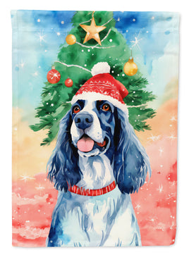 English Setter Christmas House Flag