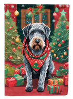 German Wirehaired Pointer Christmas House Flag