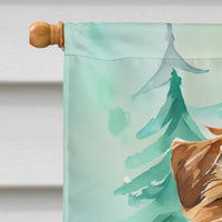 Norfolk Terrier Christmas House Flag