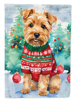 Norfolk Terrier Christmas House Flag