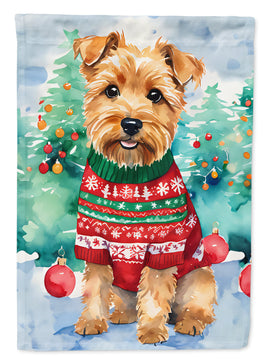 Norfolk Terrier Christmas House Flag
