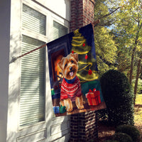 Norfolk Terrier Christmas House Flag