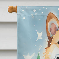 Norwegian Buhund Christmas House Flag