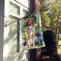 Nova Scotia Duck Toller Christmas House Flag