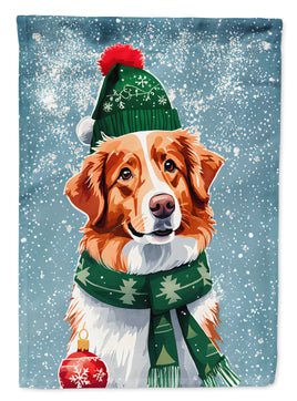 Nova Scotia Duck Toller Christmas House Flag