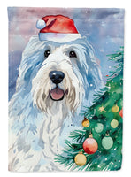 Old English Sheepdog Christmas House Flag
