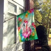 Hippie Animal Flamingo House Flag
