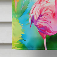 Hippie Animal Flamingo House Flag