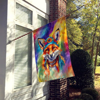 Hippie Animal Fox House Flag