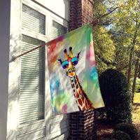 Hippie Animal Giraffe House Flag