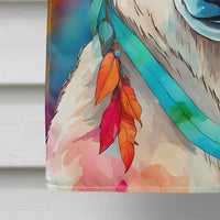 Hippie Animal Polar Bear House Flag