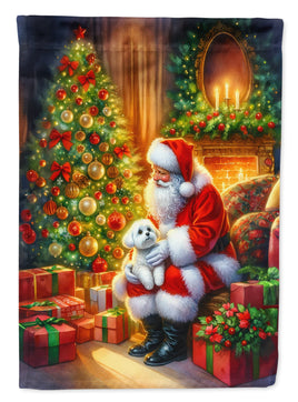 Maltese and Santa Claus House Flag