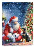 Manchester Terrier and Santa Claus House Flag